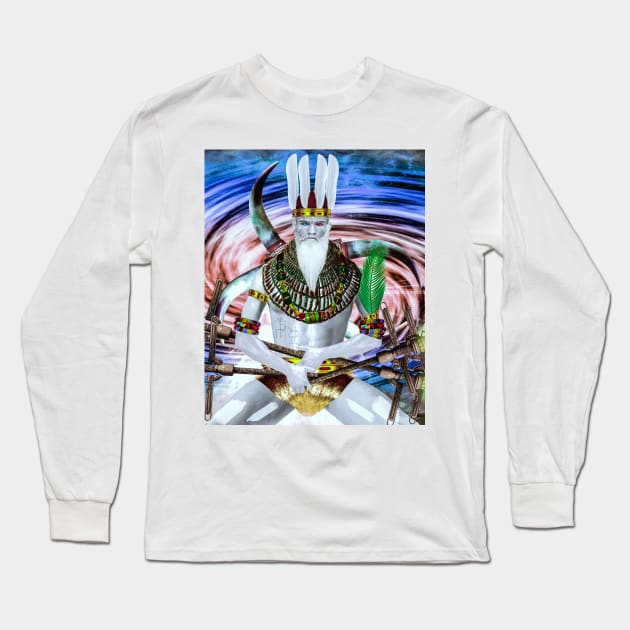 IGBO / AFRICAN GODS : NNANNA / EZE NKA / NZU CHUKWU By SIRIUS-UGO-ART Long Sleeve T-Shirt by uchenigbo